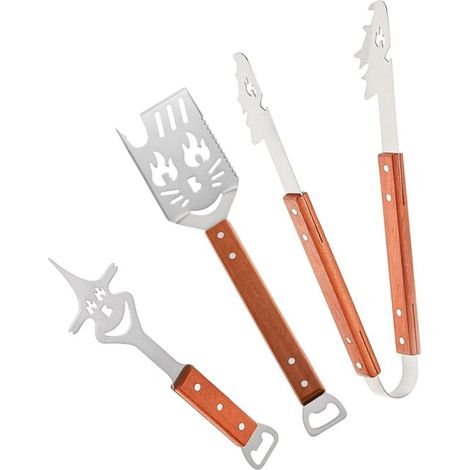d Outils de Barbecue Acier Inoxydable Compact Spatule Pince (1/5)
