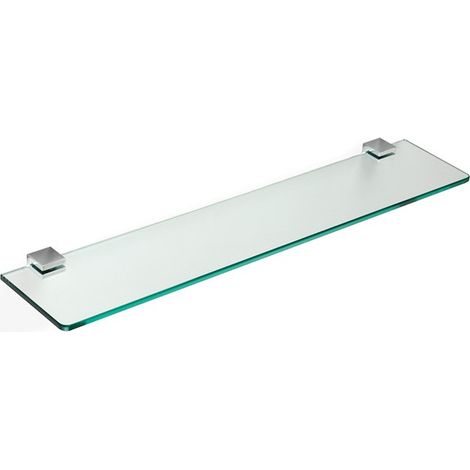 STILHAUS Gea mensola con piano vetro cromato codice prod: 000GE0408