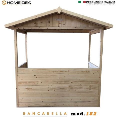 Bancarella in legno mis. 182 x 137 cm|Modello base (1/5)