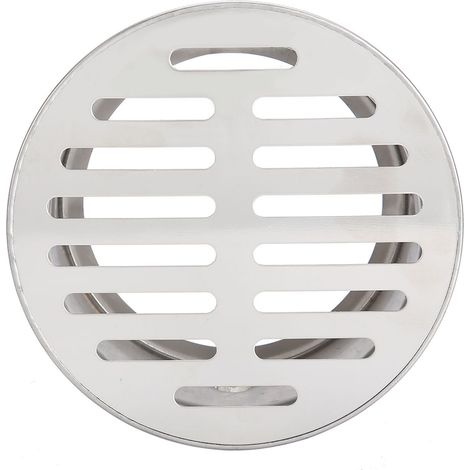 Grille d'évacuation en acier inoxydable pour balcon, anti-blocage, usage extérieur jardin, 110 mm à plat (1/5)