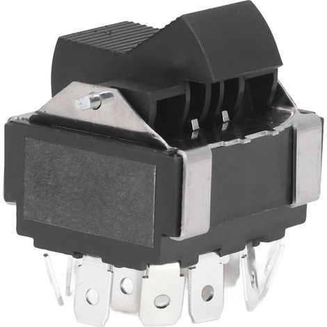 12-poliger 25A 125-250V Kippschalter zur Leistungsumschaltung für Maschinen und Anlagen (1/5)