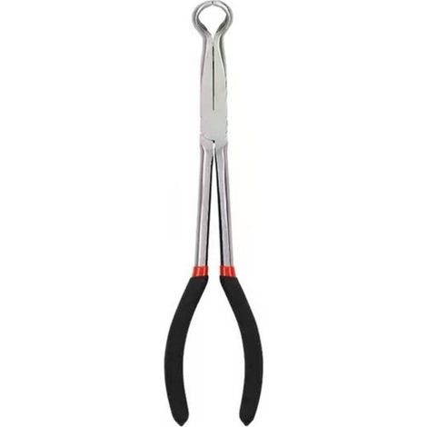 Pince à bougies d'allumage extra longue de 280 mm (11 pouces) avec tête annulaire, pince à bec long pour le retrait des fils de bougies d'allumage de voiture (1/5)