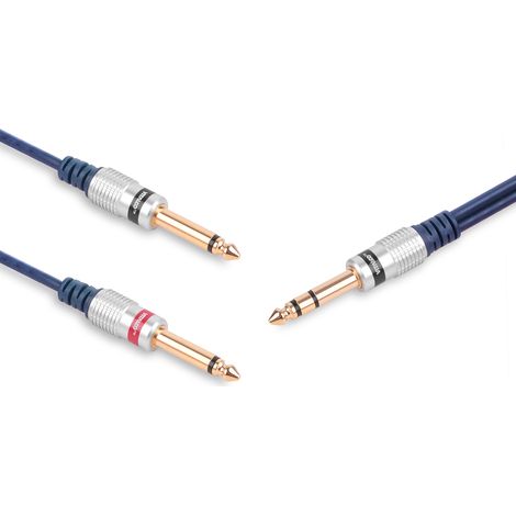 Cavo jack stereo 6.3 - 2 jack mono 6.3 vitalco cavo jack stereo 6.3 - 2 jack mono 6.3 vitalco 1,5 m (MK75-1/P2) (1/5)