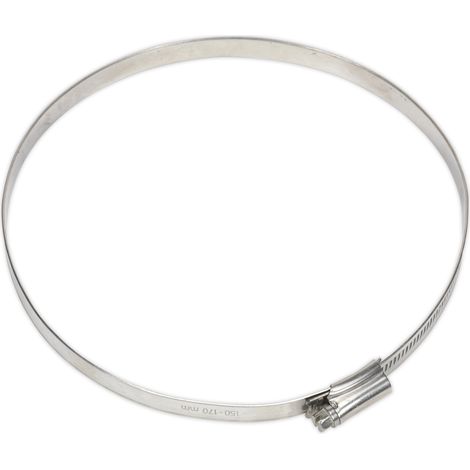 Sealey SHCSS7 Stainless Steel Hose Clip 150-170mm - Pack of 5