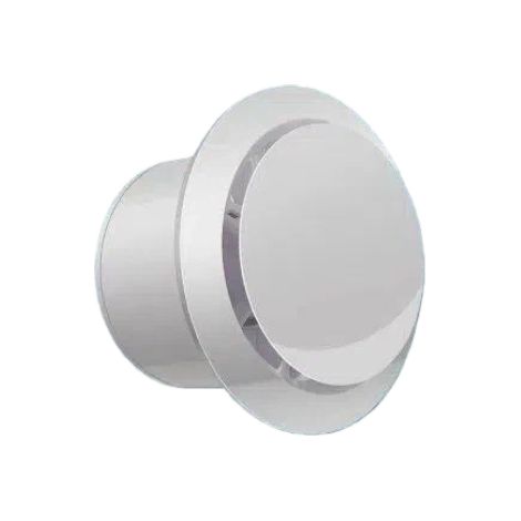 VMC hygroréglable-Bouche vmc 100 mm de diamètre - 160 mètres cubes/heure -pour salles de bains, cuisines, toilettes (1/4)