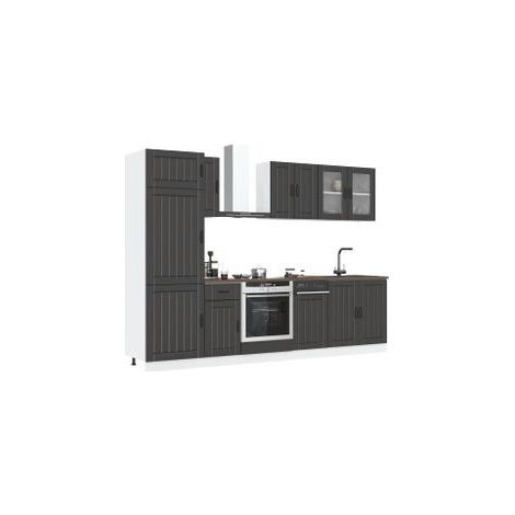 Ensemble d'armoires de cuisine 8 pcs Kalmar bois d'ingénierie (1/5)
