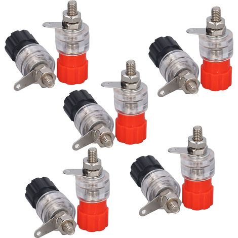 Borne de raccordement transparente 50013, lot de 5, vis de connexion électrique, bornier transparent pour câblage, jeu de 5 pièces, serre-fils transparent. (1/5)