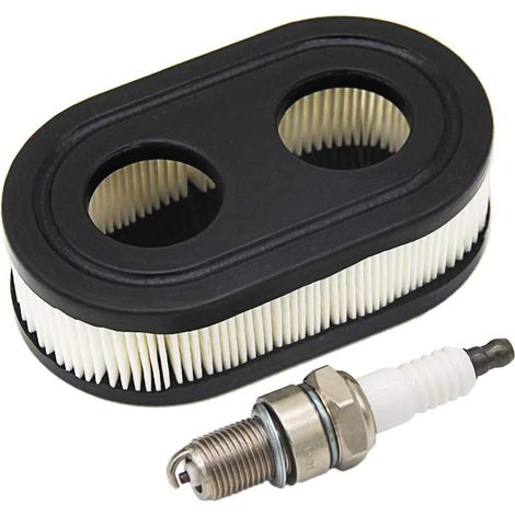 Filtre à air & Bougies d’allumage pour Moteurs Briggs & Stratton 550E 550EX Série Eco-Plus 575EX remplace Le 798339 798452 593260 093000er 09P0000 Moteur 4247 5432 5432K (1/5)