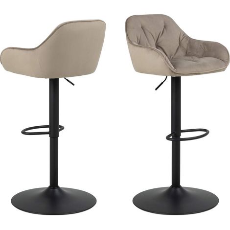 Brooke Barhocker Velour Drehfunktion beige.