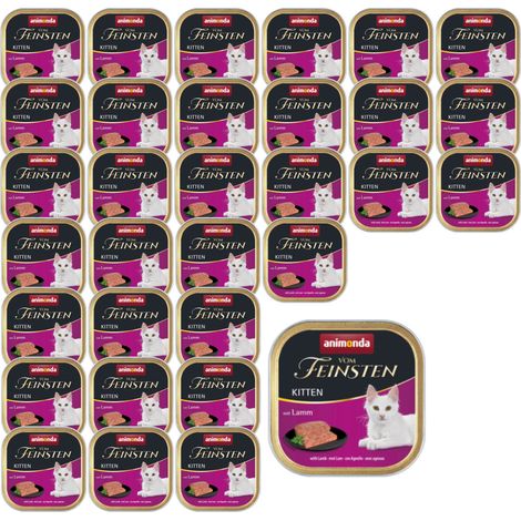 Animonda Vom Feinsten Kitten comida húmeda para gatos cordero 32x100g (1/5)