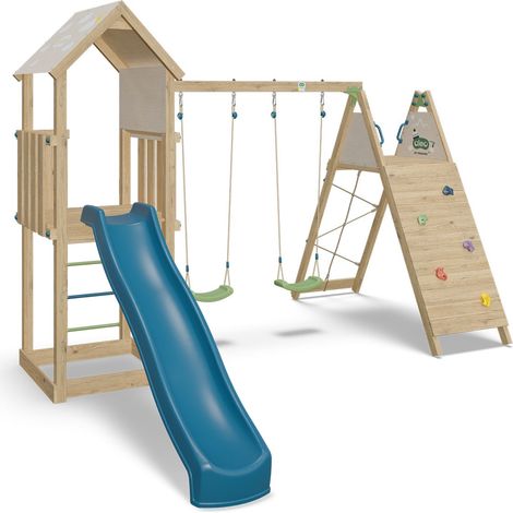 Aire de jeux bois 2,20 m OLYMPIA XPERIENCE 2 - 9 enfants