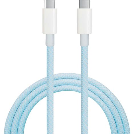 Cable USB Tipo C a USB Tipo C nylon trenzado 1,5M (1/5)