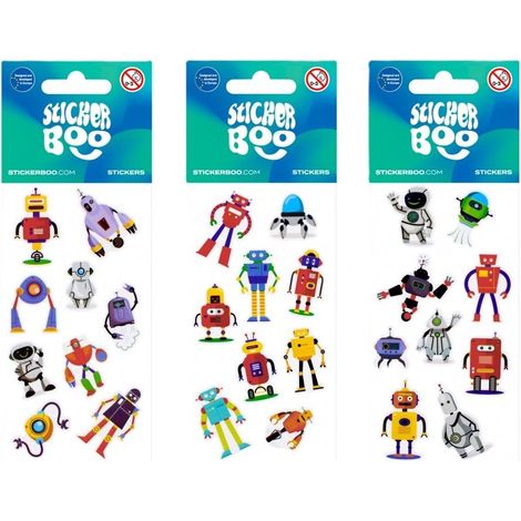 Sticker BOO Robots Mix