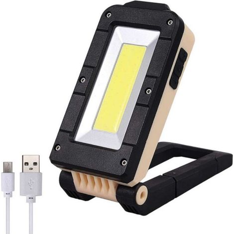 Projecteur de travail rechargeable, lampe de camping LED portable pour la construction (1/5)