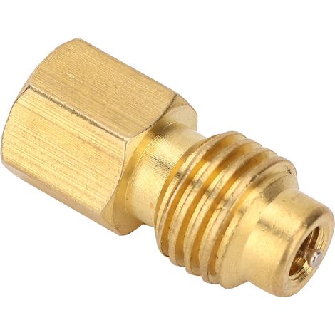 Adaptateur 1/4SAE femelle vers 1/2ACME mâle pour climatiseur automobile R134A (1/5)