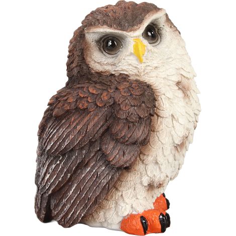 Figurine de hibou en résine durable, ornement élégant et réaliste, artisanat créatif pour décoration salon bureau (1/5)