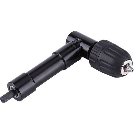 Mandrin à Angle Droit 90° Auto-Serrant Adaptateur pour Perceuse, Visseuse (1/4)
