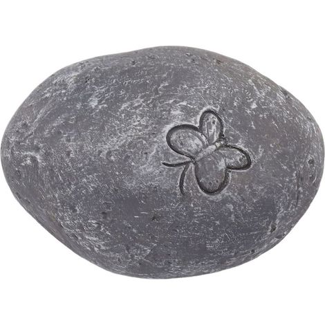 statue jardin exterieur-Pierre Commémorative pour Animaux DIY avec Impression Papillon - Graveur de Tombes Résine pour Chat ou Chien - Cadeau de Souvenir Gris (1 Pièce) (1/5)