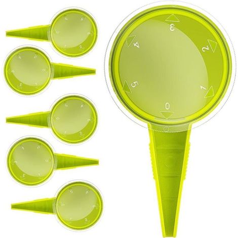 Semoir manuel – Lot de 6 semoirs de jardinage pratiques avec 5 roues rotatives (Vert clair) (1/5)