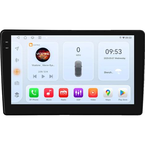 Lettore multimediale per auto, touchscreen, supporta diversi formati, compatibile con Citroën Berlingo B9 / Peugeot Partner 2008-2019, QS8-4G 8Core-8G 128 (1/2)