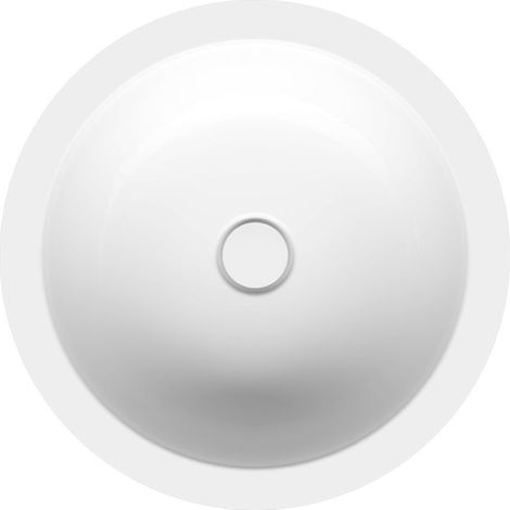 BetteBalance lavabo à encastrer, rond, 475mm, acier titane