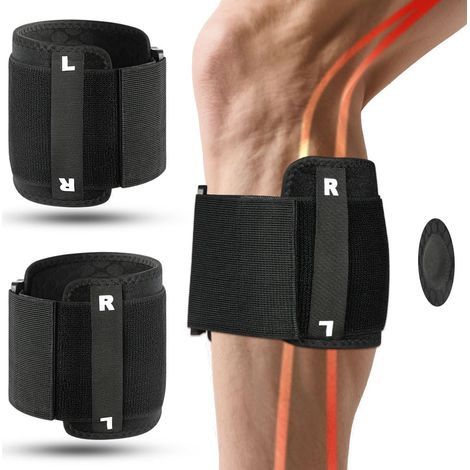 Confezione da 2 ginocchiere massaggianti per agopressione, ideali per lo sport, la corsa e il fitness. (1/3)