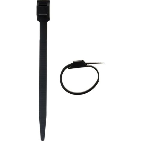 Lot de 50 colliers de câblage 6x114mm - Noir - Zenitech