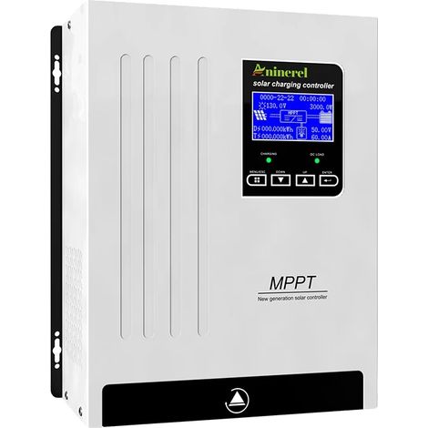 Controlador de carga solar, tecnología MPPT, pantalla LCD, 80 A (1/2)
