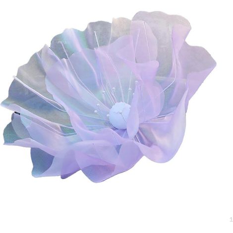 Tête de fleur artificielle en soieviolet (1/5)