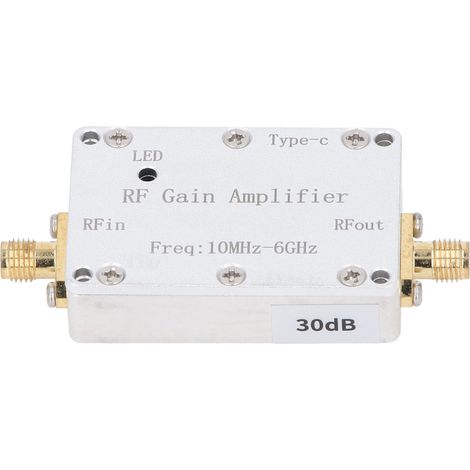 Module Récepteur RF 30dB 10MHz-6GHz Interface SMA Femelle Boîtier en Alliage d'Aluminium (1/5)