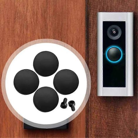 Lot de 4 boutons de rechange pour sonnette RING Doorbell Pro. Réparez votre bouton cassé ou fissuré. Accessoires pour sonnette. (1/4)
