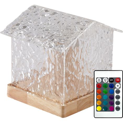 16 cm Acryl-Nachtlicht mit Welleneffekt, RGB-Steuerung, elegantes Design, sanftes Licht, romantische Innendekoration (1/5)