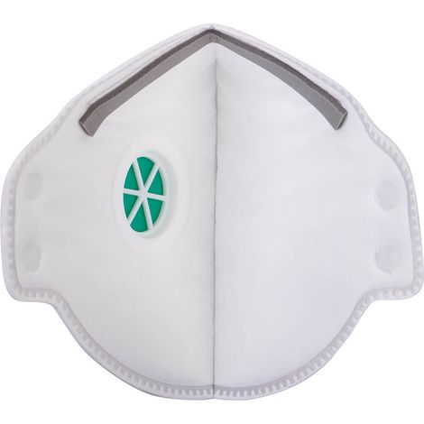 Mascarilla Plegada Plana con Válvula FFP3 - Hantavirus - Blanco 240 uns (1/5)