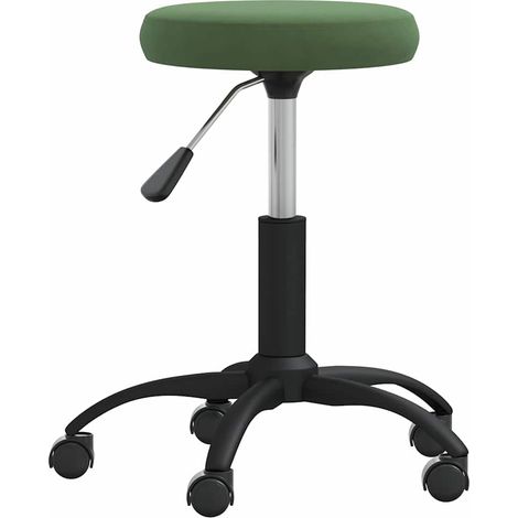 vidaXL Taburete de masaje terciopelo verde oscuro (1/2)