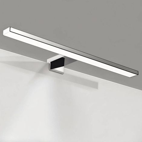 Applique da bagno da 40 cm, luce LED per specchio, luce LED per armadietto, lampada da parete per bagno, 8W, 4000K, 780lm, IP44, bianco neutro (1/5)