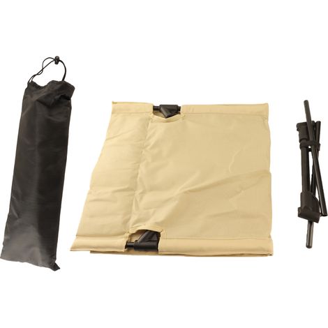 Silla de playa con respaldo ajustable, plegable, portátil, ligera y transpirable, ideal para acampar y pescar al aire libre (color caqui). (1/5)