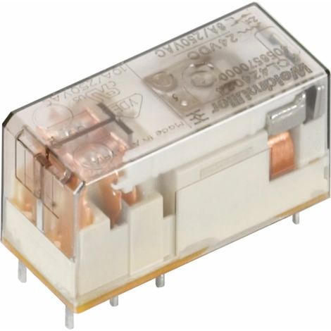 Weidmüller RCL425024 TERMSERIES, Relais, Contacts: 2, Inverseur AgNi plaqué or, 24 V DC, 8 A, Raccord enfichable, 4058580000