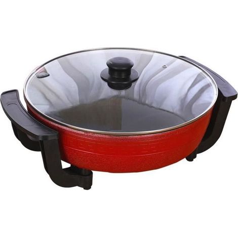 Shabu marmite électrique 1300W avec marmites à soupe à base chauffante 2 chambres outil de cuisson 6L
