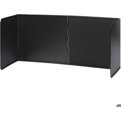 Plaque Anti Projection Pliable - 1 Unité - Acier Galvanisé - Protection Éclaboussures - Cuisine Cuisson - Noir L (1/5)