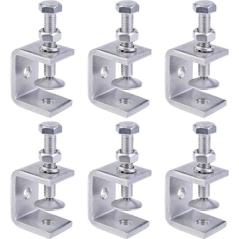 Set mit 6 kleinen C-Klemmen aus Edelstahl, 15–38 mm, Edelstahl, C-Klemmen-Set zum Schweißen, für Schreinerarbeiten, Heimwerken und Holzbearbeitung (1/4)
