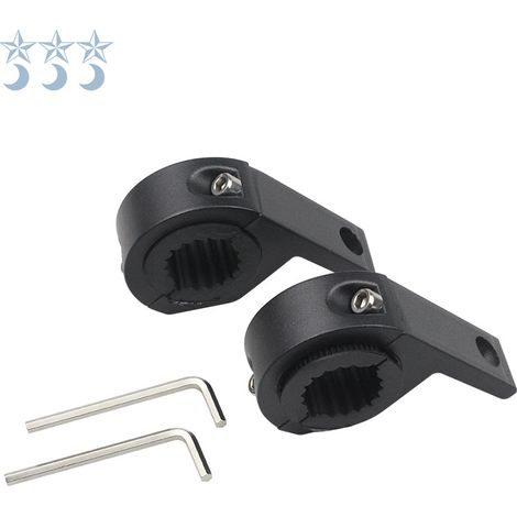 Pièces de modification pour moto : support de phare et de projecteur externe, collier de serrage, support d'extension en aluminium pour véhicule électrique, rallonge de guidon
