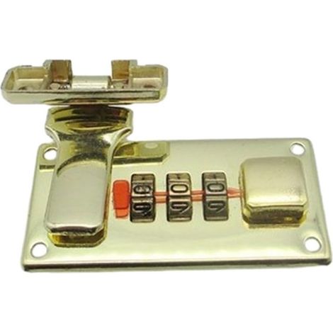 1 set cassetta degli attrezzi, lucchetto a combinazione per bagagli, lucchetto a combinazione per bagagli, lucchetto a combinazione per valigia 65 29 mm, oro destro (1/5)