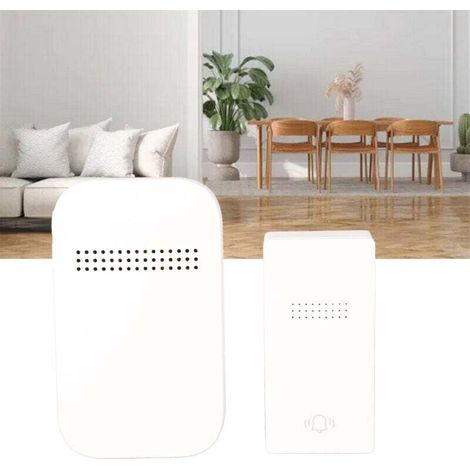 Timbre independiente con receptor, botón de timbre automático, timbre inalámbrico – (1/4)