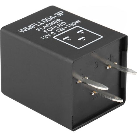 Relais décodeur clignotant auto 3 broches EP28 pour feu de clignotant LED 12V (1/5)