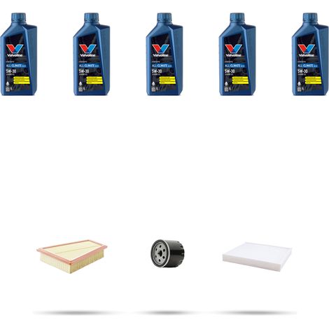Kit tagliando 3 FILTRI e 5L OLIO compatibile con Ford Mondeo IV 1.6 Ti-VCT 92kw dal 2007 (1/5)