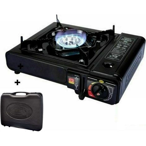 Fornello a Gas butano da Campeggio cucina portatile 1 fuoco valigetta da viaggio bdz-155-A (1/5)