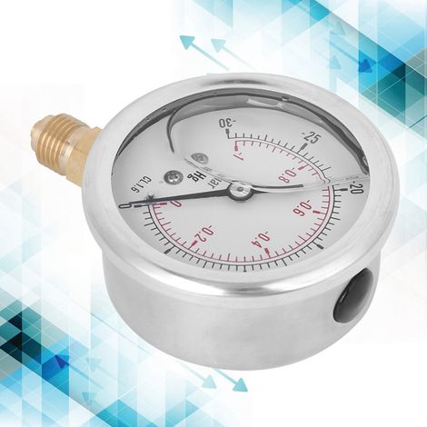 Manomètre à vide radial à bain d'huile TS PGGZ604-0bar 1/4BSP Y60 pour la métallurgie du pétrole (1/5)