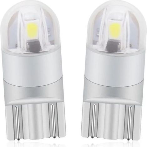 T10 W5w Led Feu de Position Veilleuses 12v 6000K Blanc 168 194 Led Clignotant Pour Ampoule Plaque Feux de Gabarit Voi AMPOULE YYV (1/4)