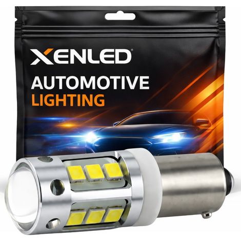 Ampoule H21W PERFORMANCE 16 LED CREE - BAY9S 12V Haute puissance Blanc (1/5)