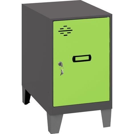 Simonrack Mini armadietto verde con serratura e ventilazione